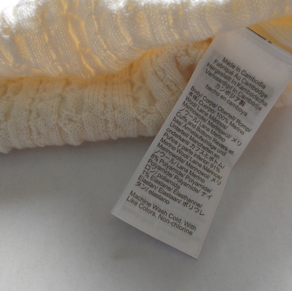 J-CREW Cable-knit crewneck cardigan in merino wool, NWT - Picture 8 of 11